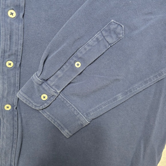 Ralph Lauren Featherweight Mesh Button Down Shirt Long Sleeve - Mens - Picture 8 of 14